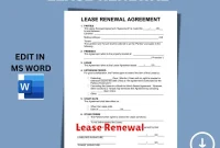 Lease Renewal