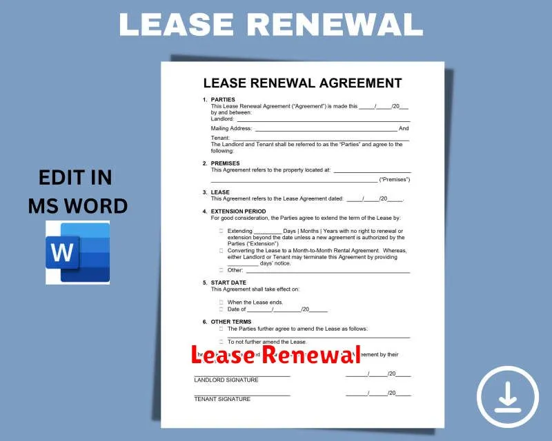 Lease Renewal