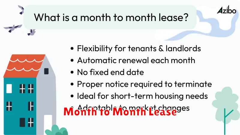 Month to Month Lease