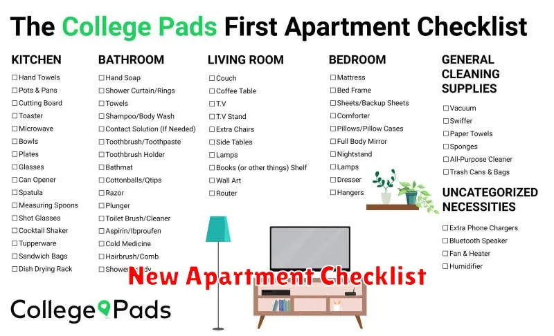 New Apartment Checklist