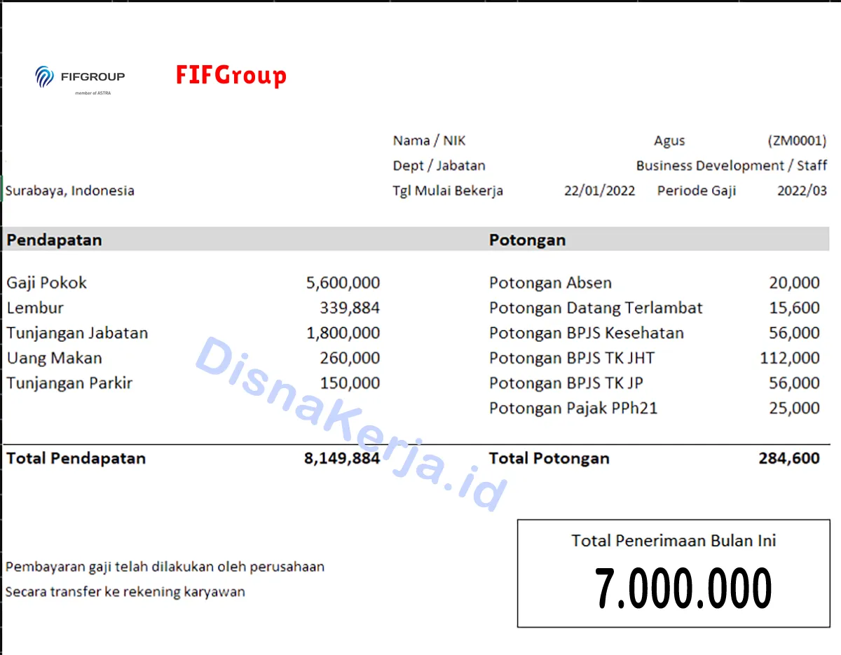 Slip Gaji FIFGroup